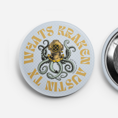 Olde Soul Whats Kraken 2.25" Round Buttons