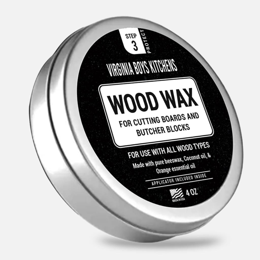 All Natural Coconut Oil and Beeswax Wood Finishing Wax with Applicator -  Orange Scent by Virginia Boys Kitchens