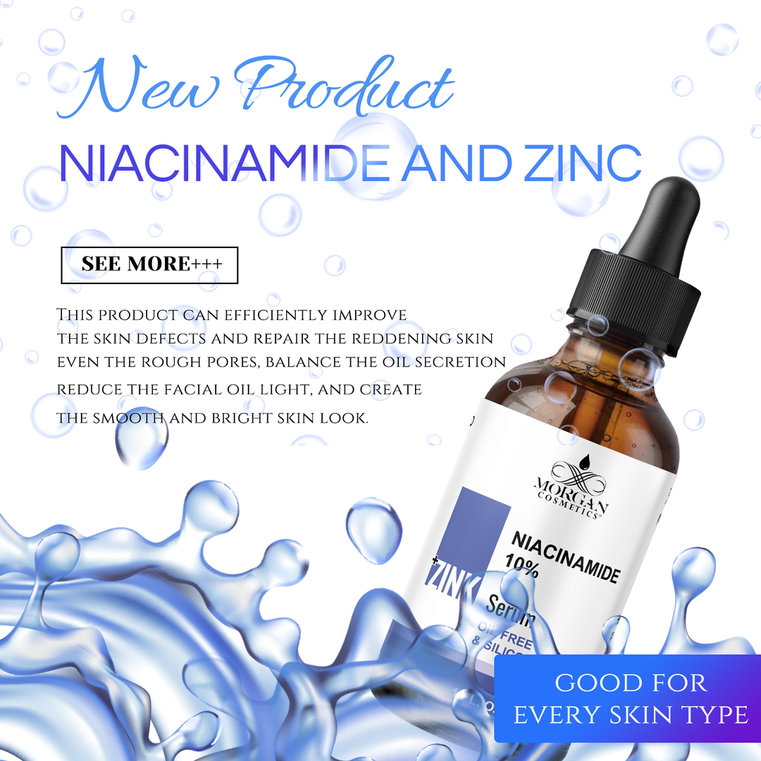 Niacinamide 10% + Zink 1% Serum 1 oz by Morgan Cosmetics