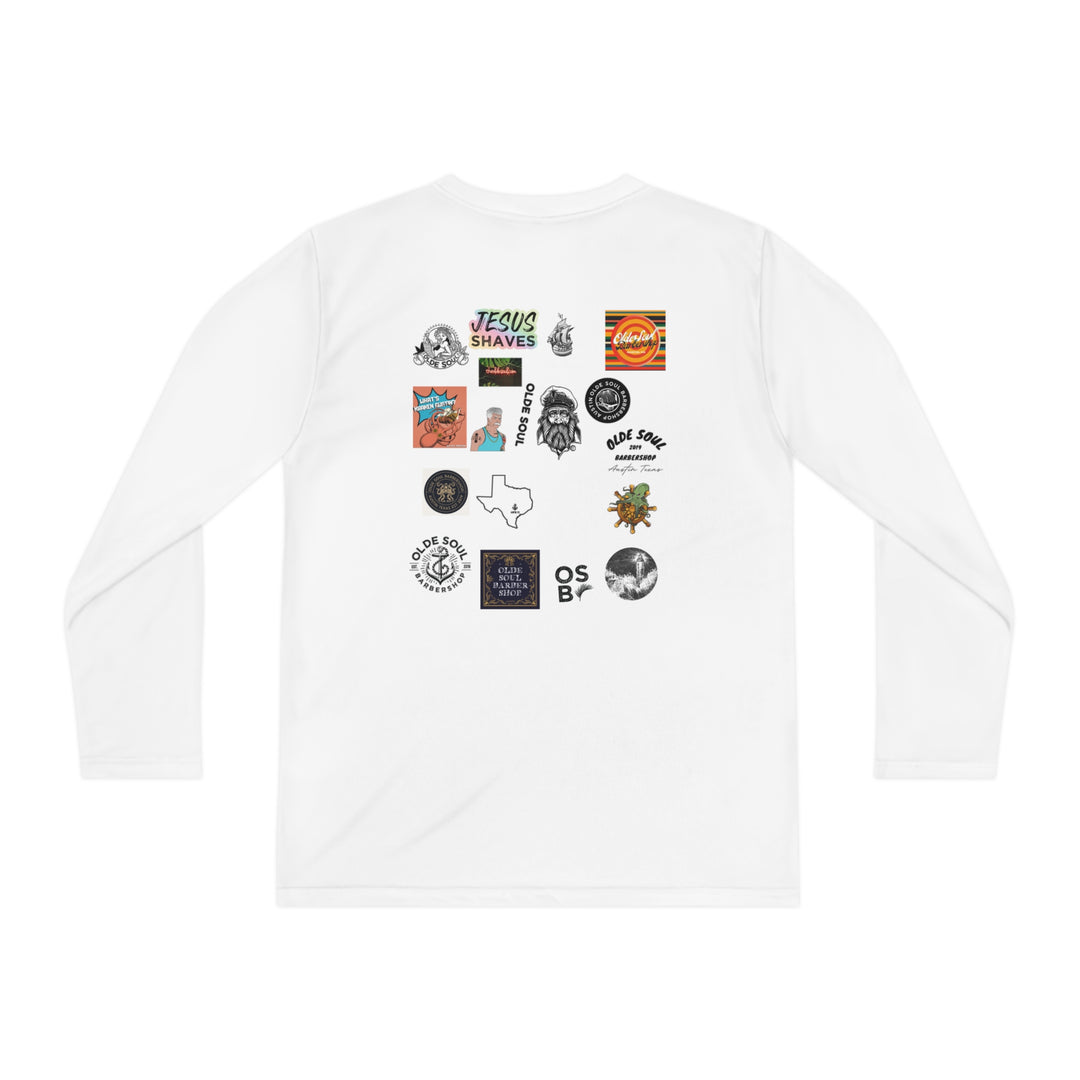 Olde Soul Stickers Kids Long Sleeve Tee