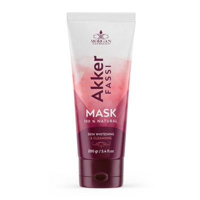 Akker Fassi Mask 100% Natural Deep Skin Cleanser & Lightener 200 gram/ 5.4 fl oz by Morgan Cosmetics