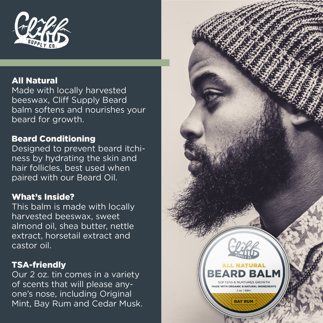 Beard Balm Puck - Bay Rum by Cliff Supply