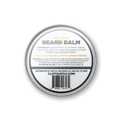 Beard Balm Puck - Bay Rum by Cliff Supply