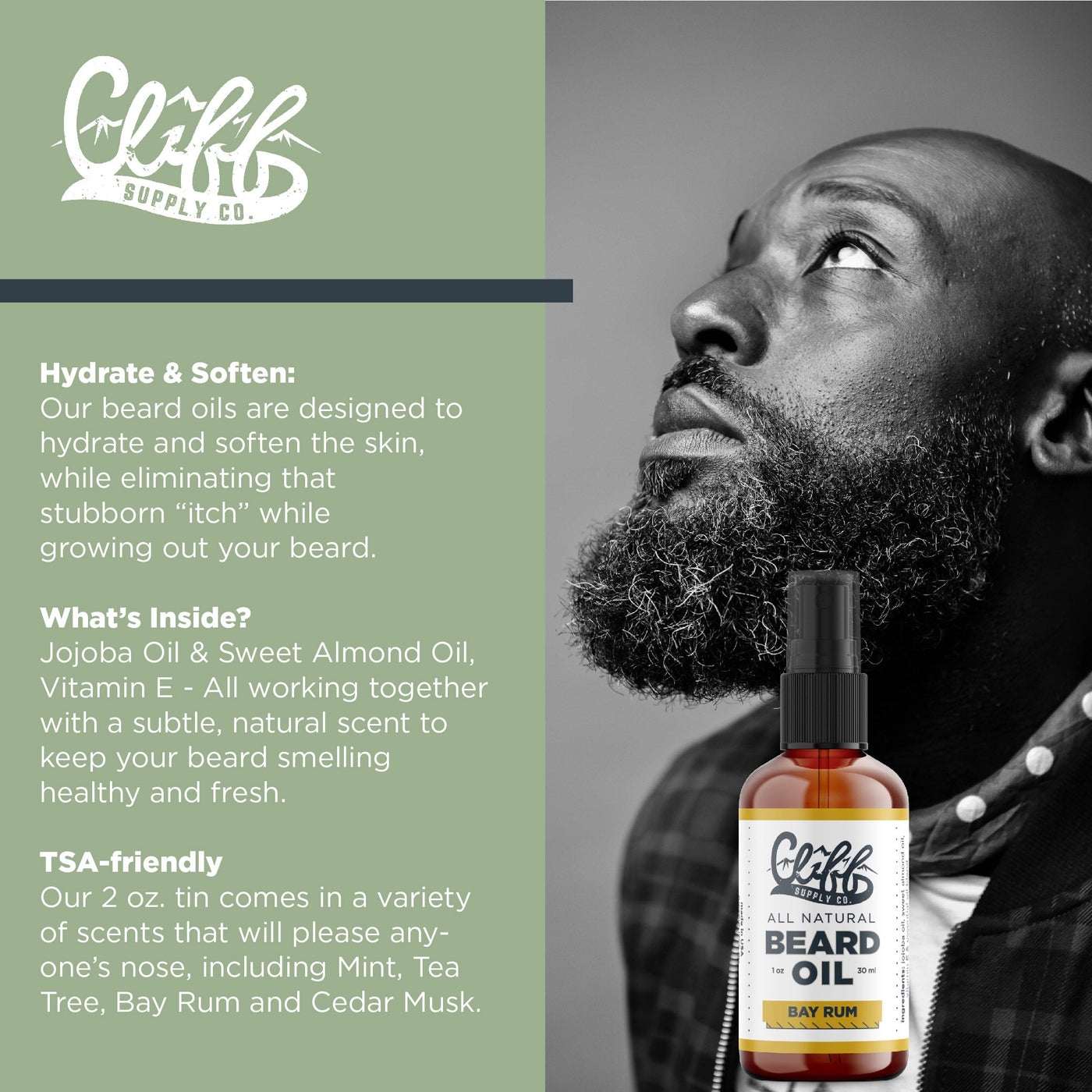 Beard Oil - Bay Rum by Cliff Supply
