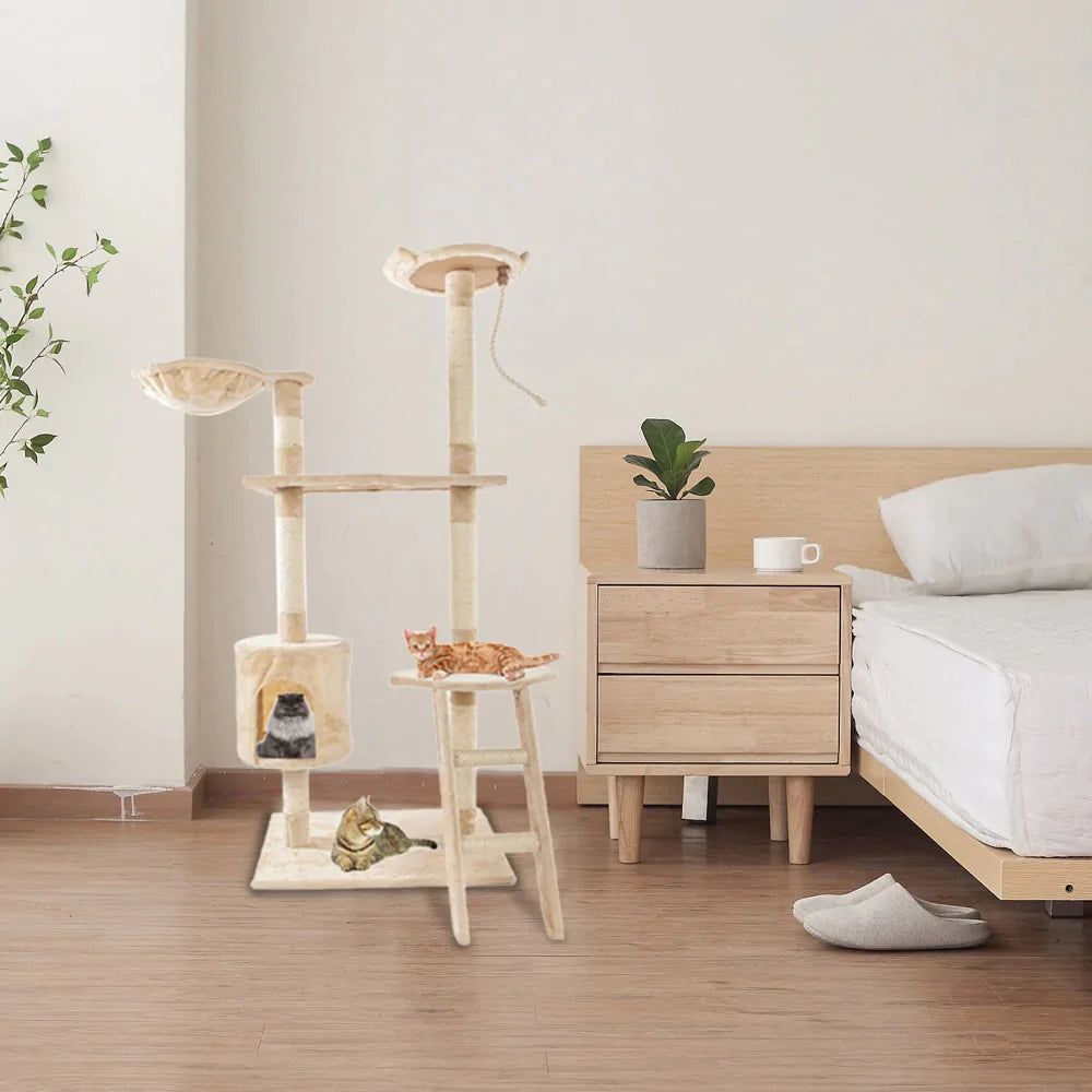 Cat Tree House Climbing Tower by Onetify