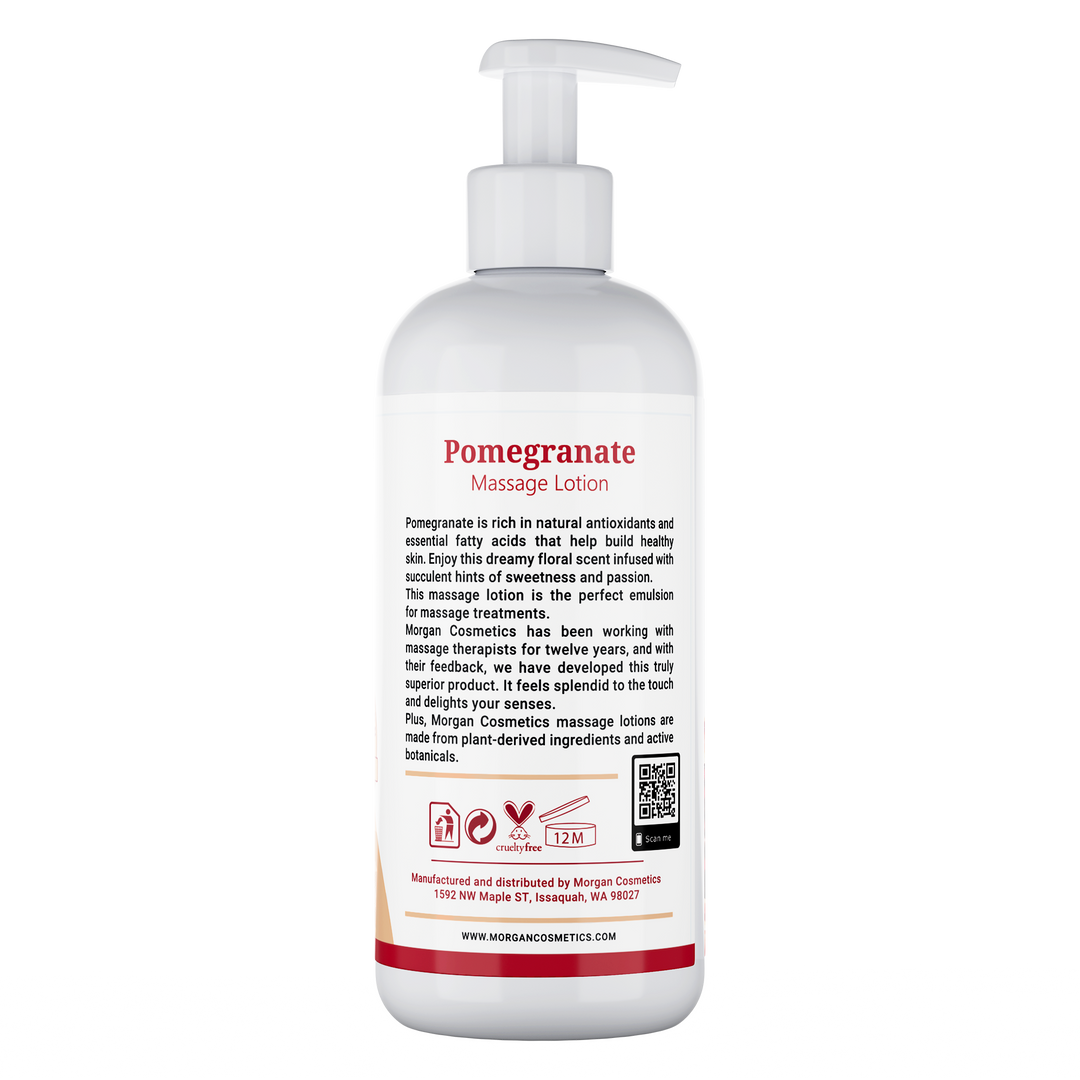 Morgan Cosmetics Massage Lotion Pomegranate 12 oz by Morgan Cosmetics