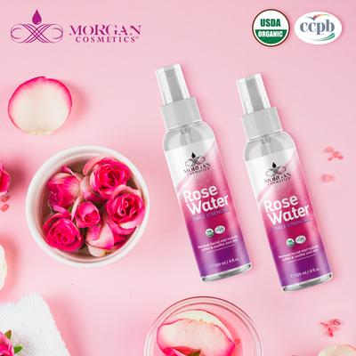 Pure Moroccan Rose Water 4 oz by Morgan Cosmetics