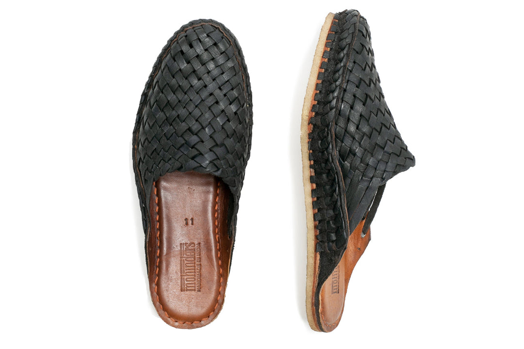 Woven City Slipper in Charcoal by Mohinders