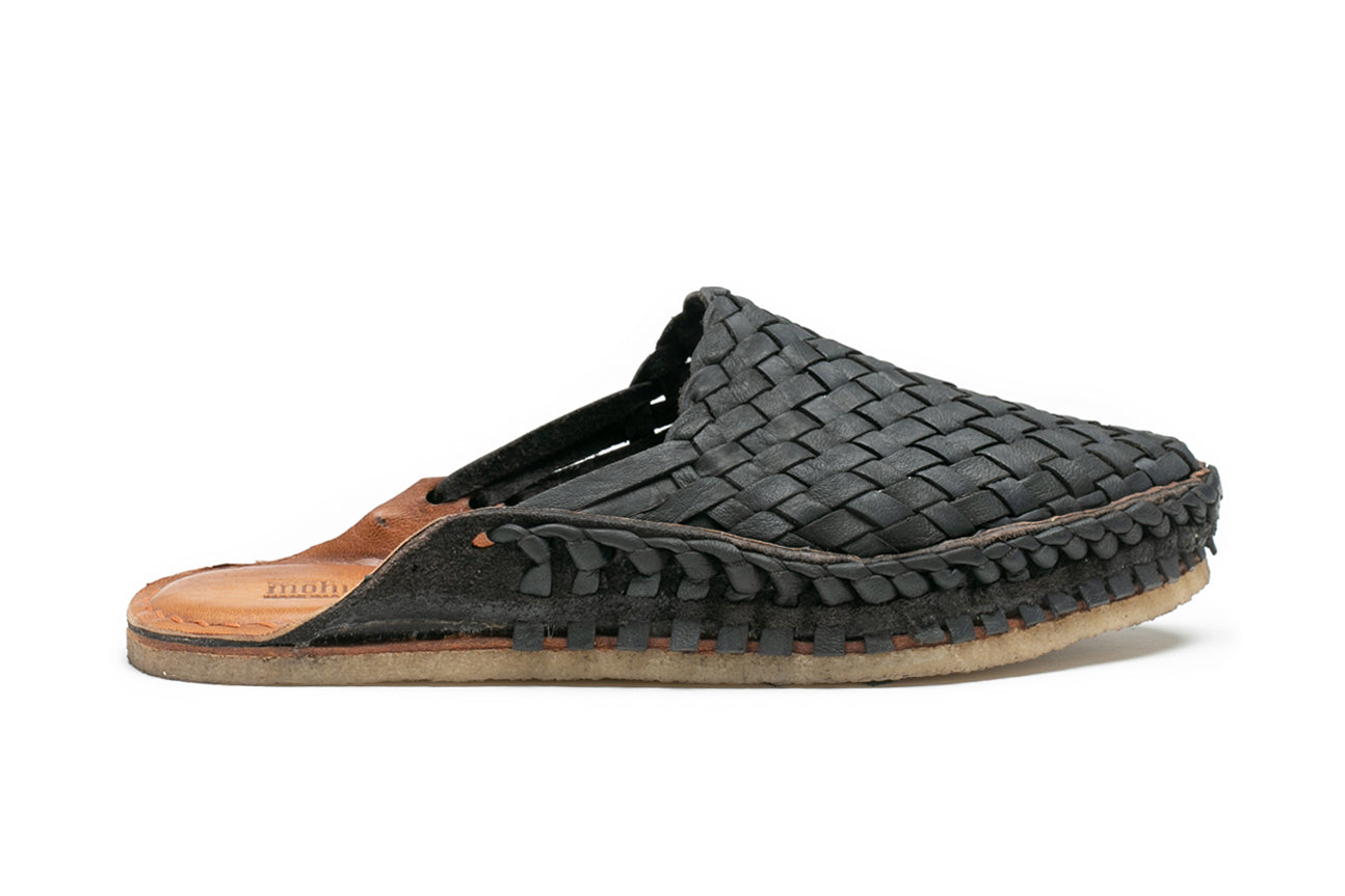 Woven City Slipper in Charcoal by Mohinders
