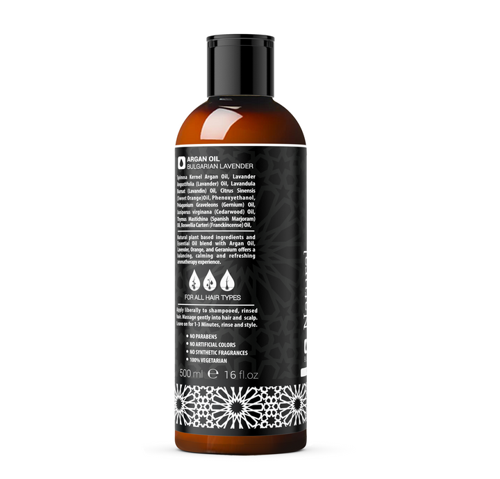 ARGAN NATURAL CONDITIONER LAVENDER 16 OZ Conditioner Lavender - Argan Conditioner Is Also Paraben Free and Synthetic Fragrance Free - 100% Vegetarian. Made In USA. by Morgan Cosmetics