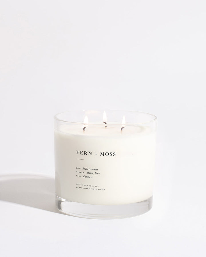 Fern + Moss Maximalist 3-Wick Candle by Brooklyn Candle Studio