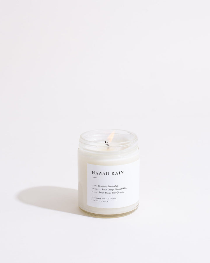 Hawaii Rain Minimalist Candle by Brooklyn Candle Studio