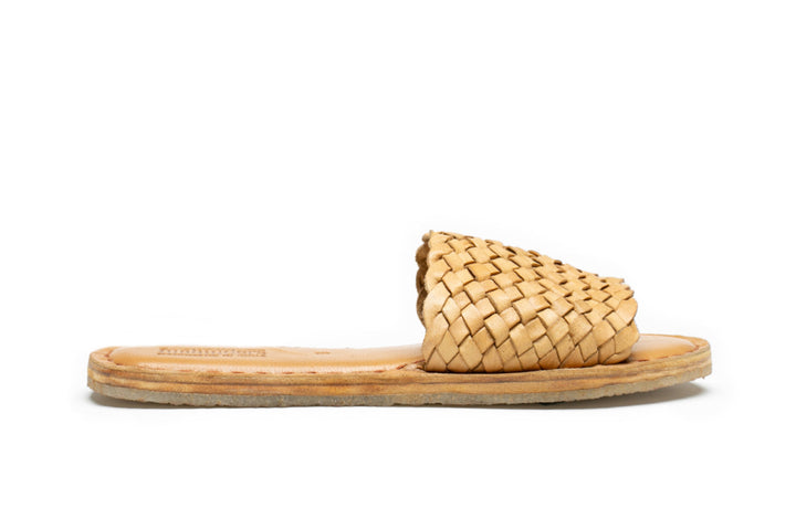 Women's Woven Sandal in Honey by Mohinders