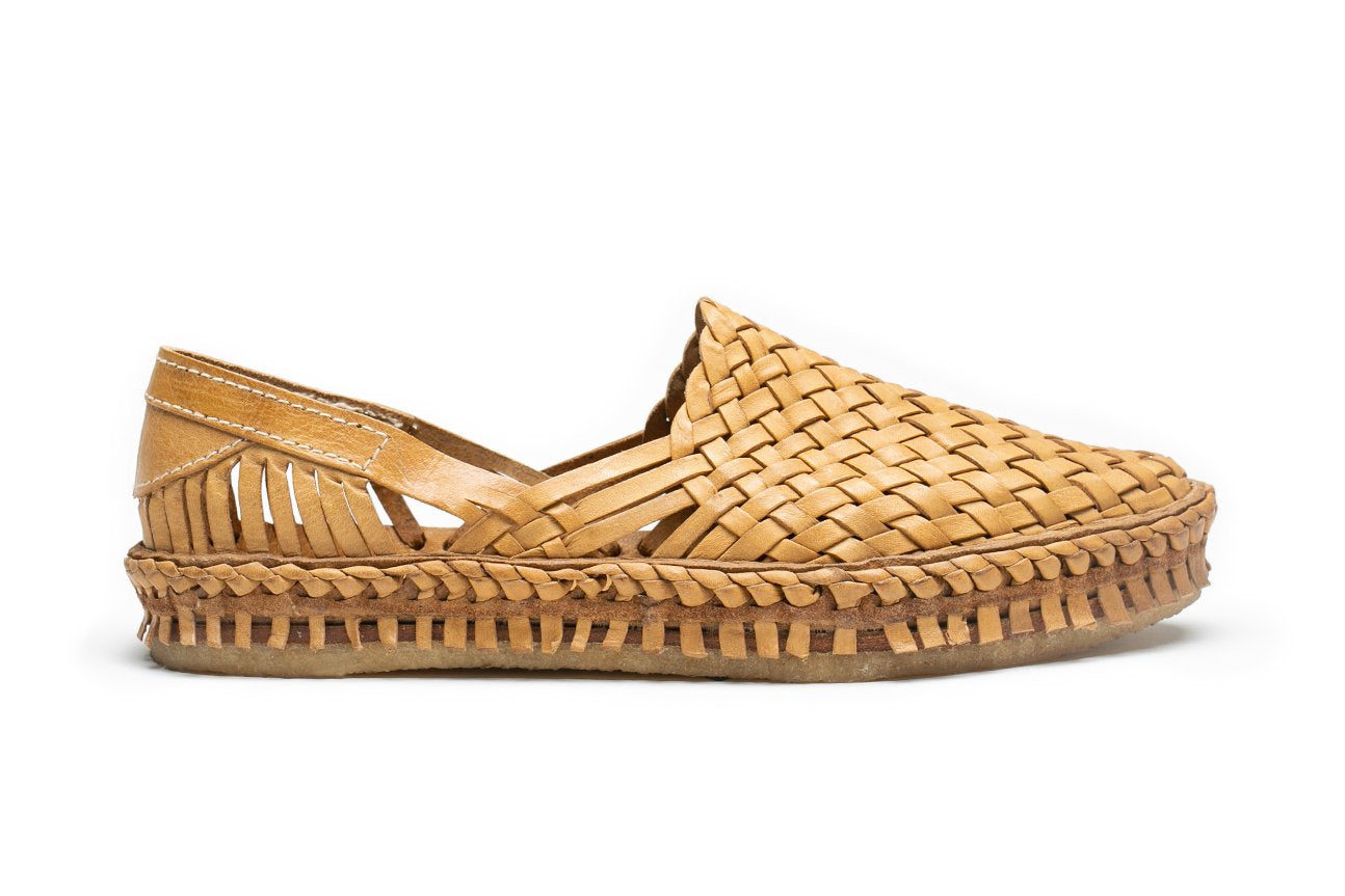Woven Shoe in Honey + No Stripes by Mohinders