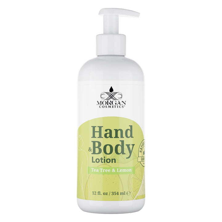 Morgan Cosmetics Hand & Body Lotion Tea Tree & Lemon 12 oz by Morgan Cosmetics