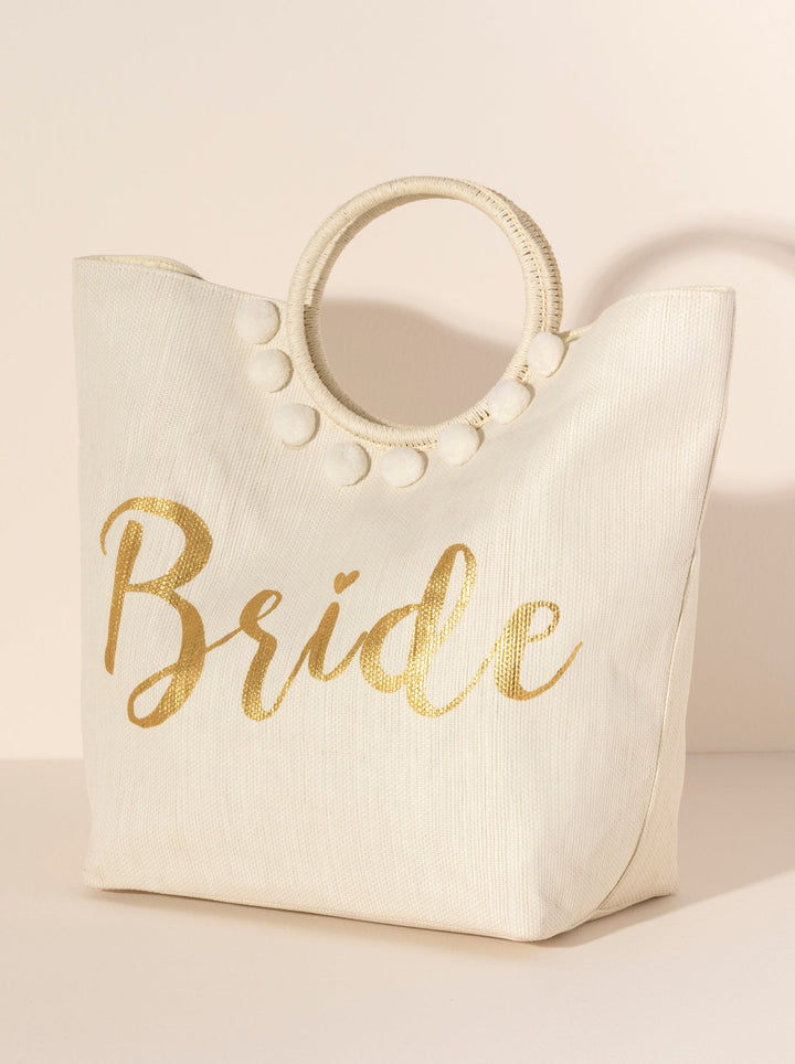 Shiraleah Mia "Bride" Tote, Ivory by Shiraleah