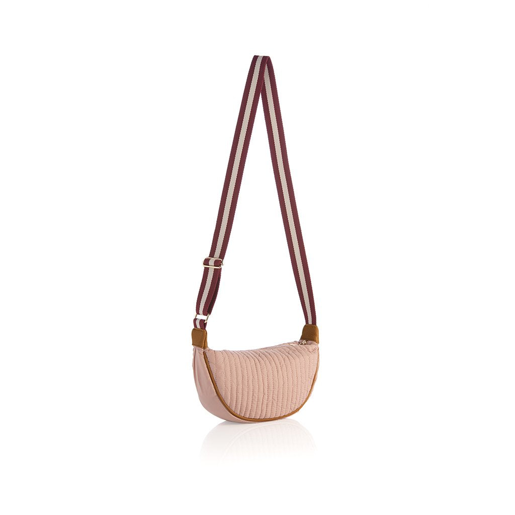 Shiraleah Ezra Quilted Nylon Cross-Body, Blush by Shiraleah