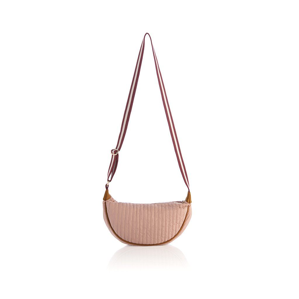 Shiraleah Ezra Quilted Nylon Cross-Body, Blush by Shiraleah