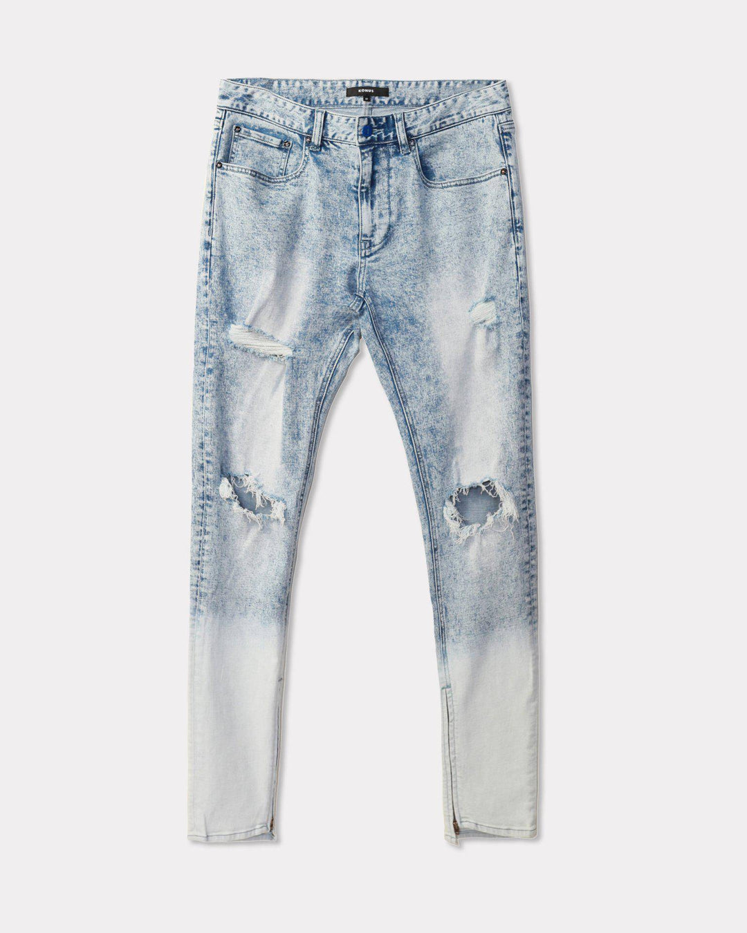 Konus Men's Acid Washed Jean in Blue by Shop at Konus