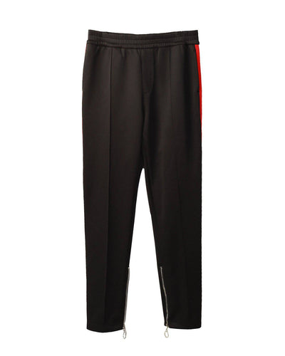Konus Men's Track Pants With Knit Tape detail in Black by Shop at Konus