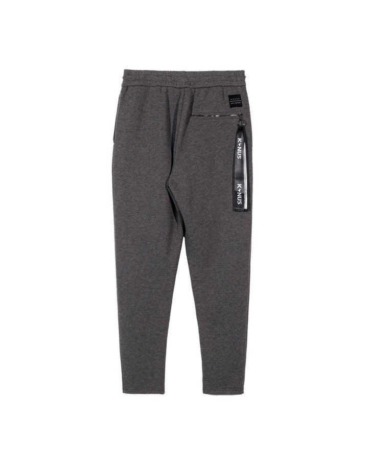 Konus Men's Chenille Embroidery Sweatpants in Heather Grey by Shop at Konus