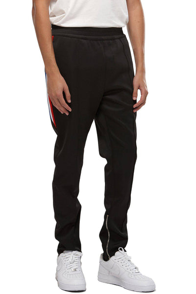 Konus Men's Track Pants With Knit Tape detail in Black by Shop at Konus