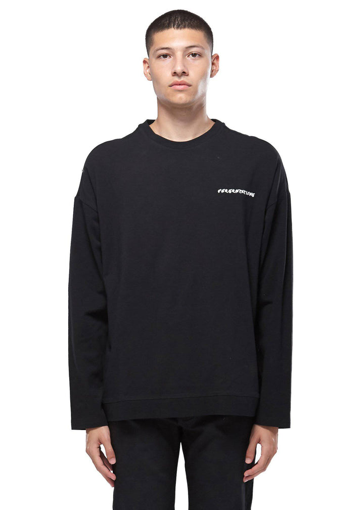 Konus Men's Long Sleeve Tee in Black by Shop at Konus