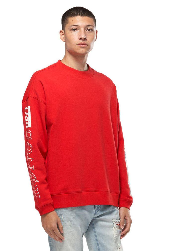 Konus Men's Oversize Sweatshirt in Red by Shop at Konus