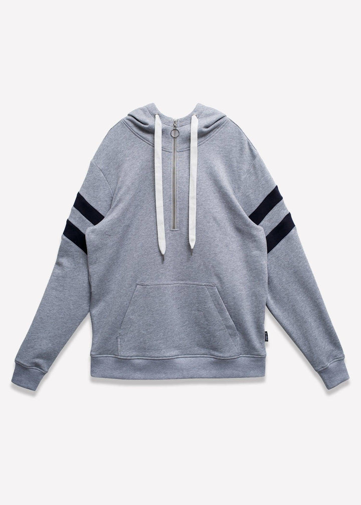 Konus Men's Heather Grey Half Zip Pullover Hoodie by Shop at Konus