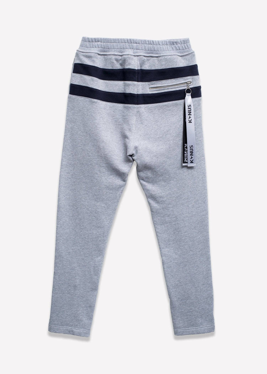 Konus Men's Stripe Sweatpants in Heather Grey by Shop at Konus