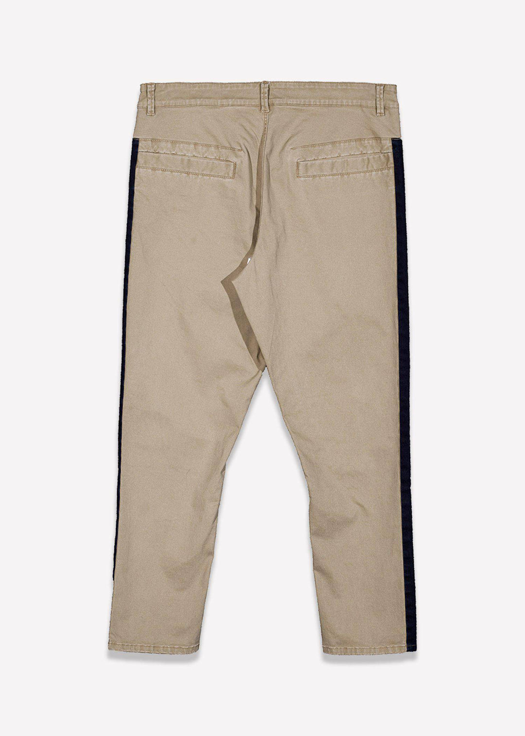 Konus Men's Cropped Chino Pants in Khaki by Shop at Konus