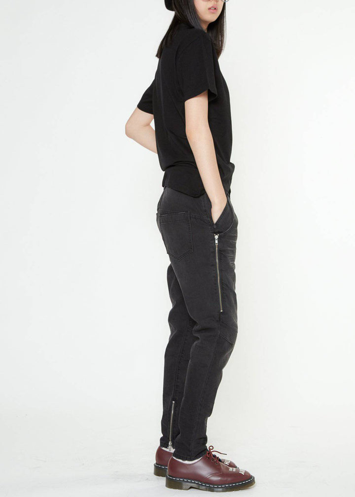 Konus Men's Double Entry Pocket Denim in Black by Shop at Konus