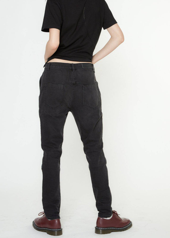 Konus Men's Double Entry Pocket Denim in Black by Shop at Konus