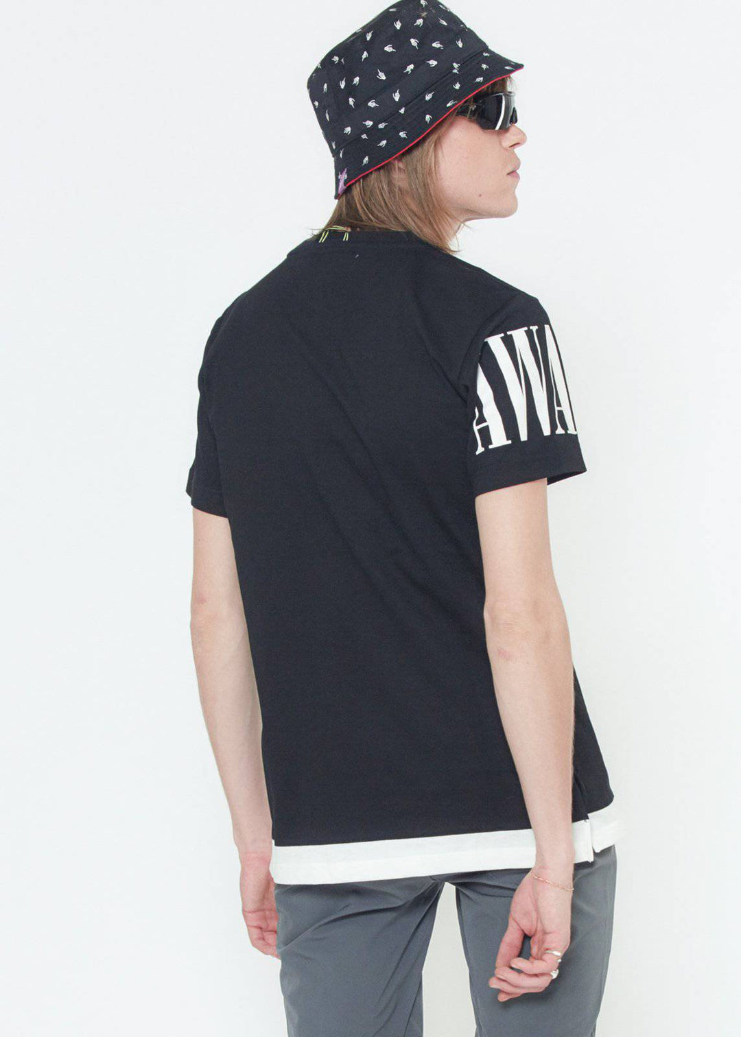 Konus Men's Graphic Tee w/ Layering in Black by Shop at Konus