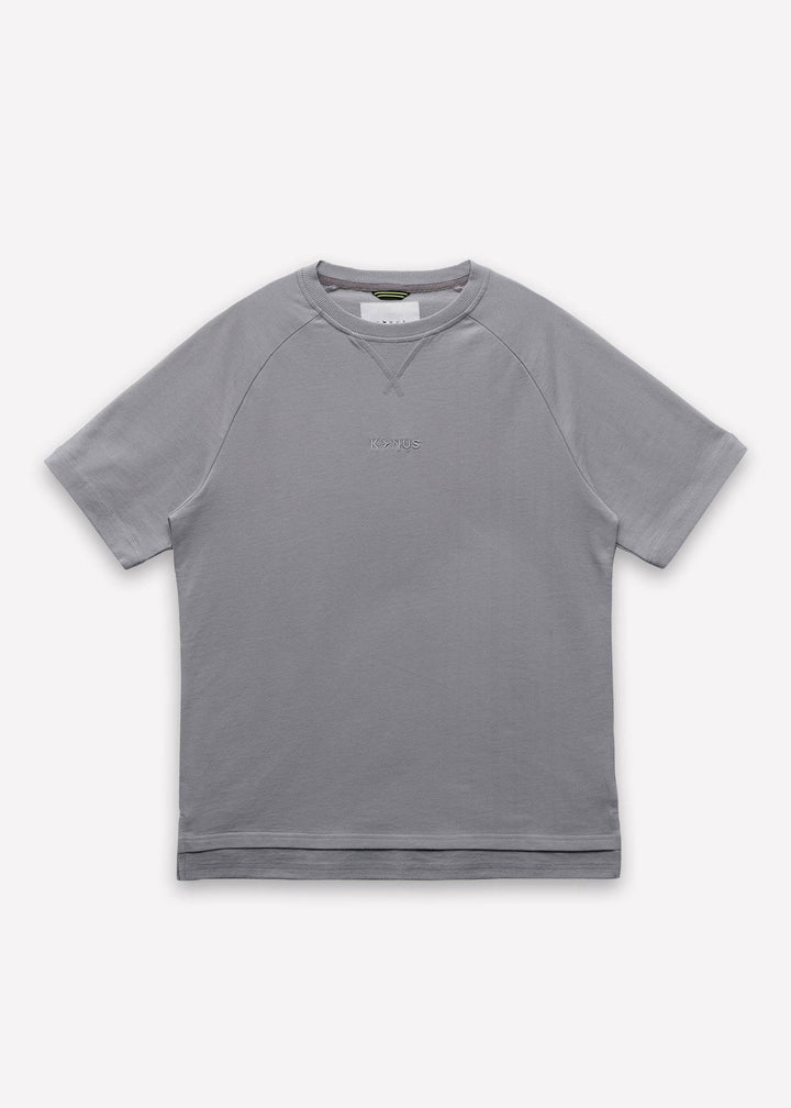 Konus Men's Short Sleeve Raglan Crewneck Tee in Gray by Shop at Konus