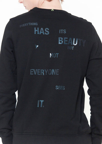 Konus Men's Sweatshirt w/ Paneling on Front  in Black by Shop at Konus