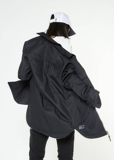 Konus Men's Reversible Shirt Jacket  in Black by Shop at Konus