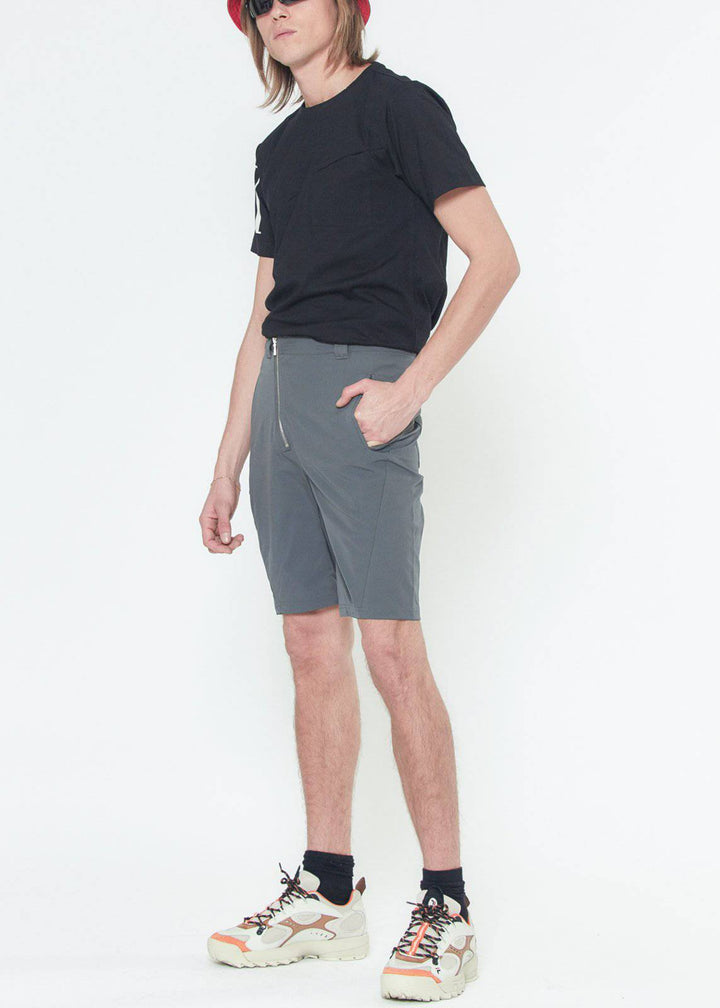 Konus Men's Shorts w/ Asymmetrical Zipper Fly by Shop at Konus