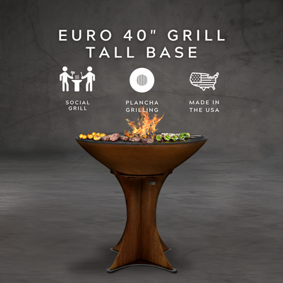 Arteflame Classic 40" Grill - Tall Euro Base by Arteflame