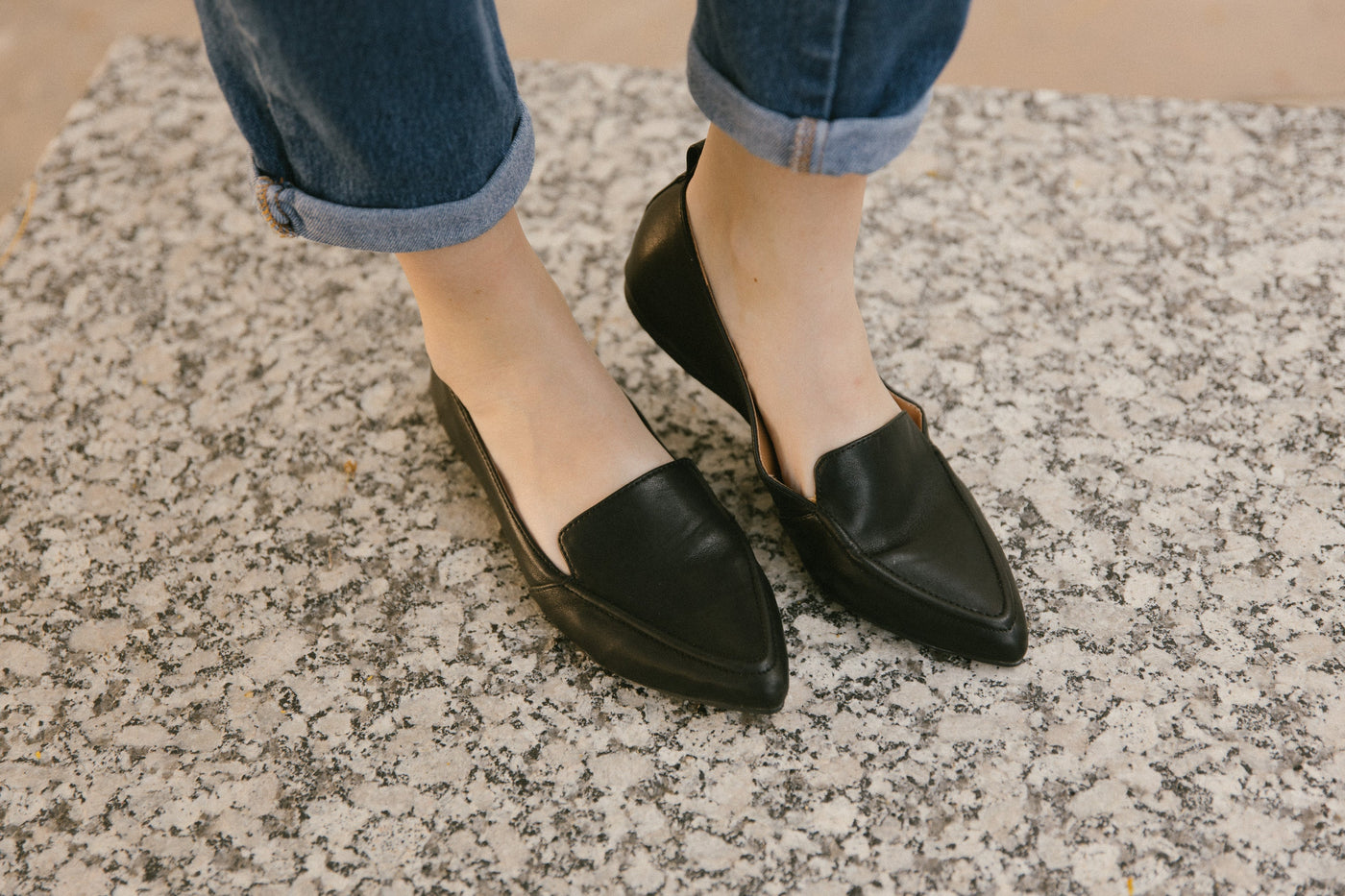 Women's Flat Socialite Black by Nest Shoes