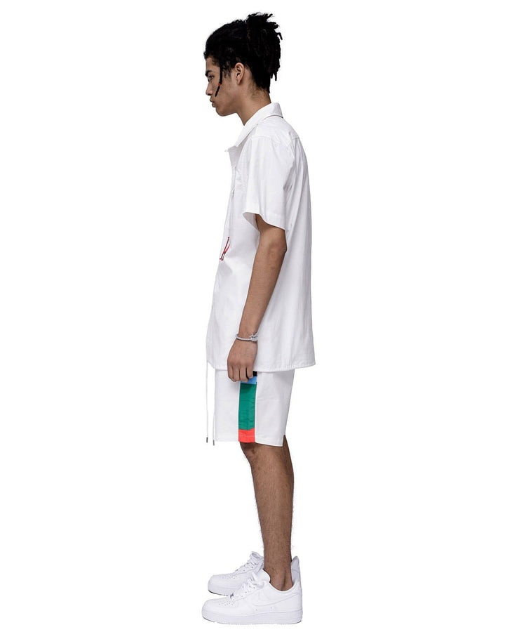 Men's Short Sleeve Seam Detail Tee In Off White by Shop at Konus