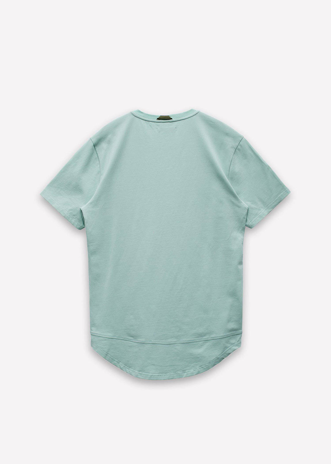 Men's T-Shirt with Curved hem in Mint by Shop at Konus