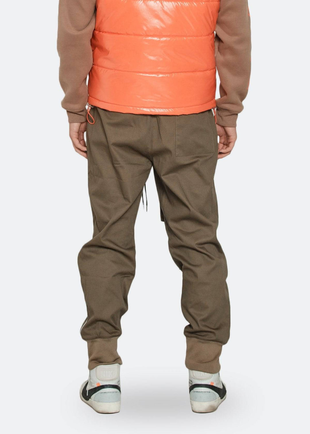 Konus Men's Tactical Strap Cargo Joggers in Tobacco by Shop at Konus