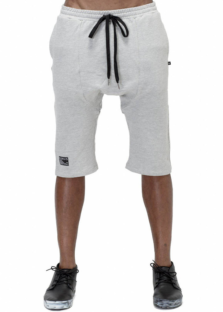 Konus Men's Terry Shorts in H. Grey by Shop at Konus