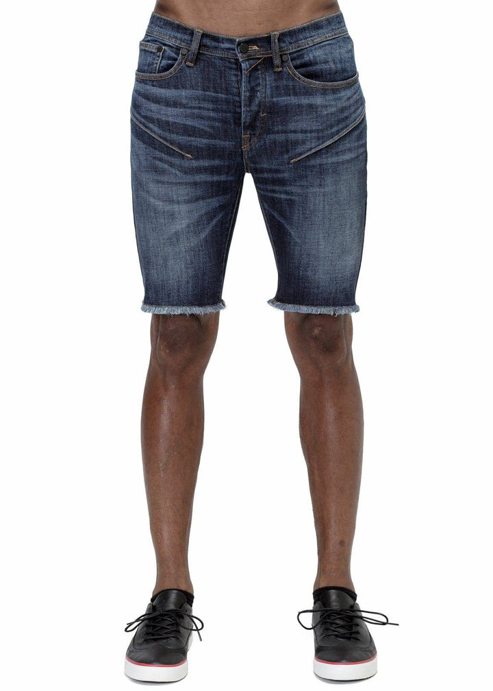 Konus Men's Denim Shorts in Blue Wash by Shop at Konus