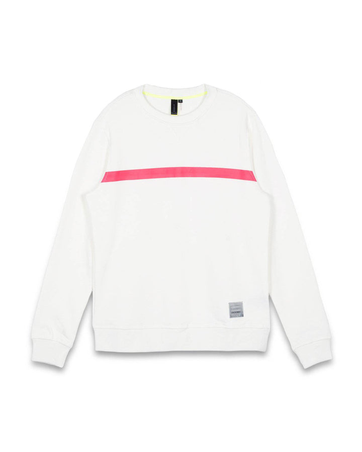 Konus Men's Community French Terry Crew in White by Shop at Konus