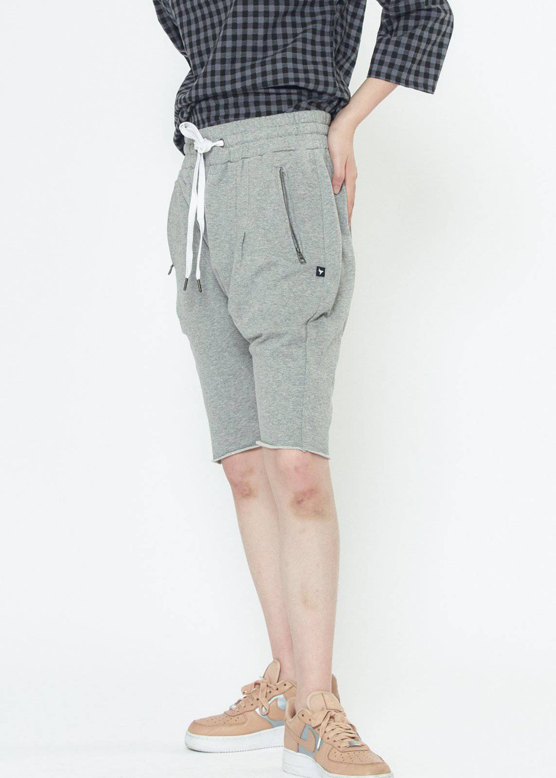 Konus Men's Cutoff French Terry Shorts in Heather by Shop at Konus