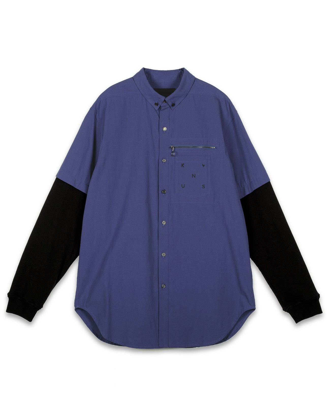 Men's 2 Layer Shirt in Deep Cobalt by Shop at Konus