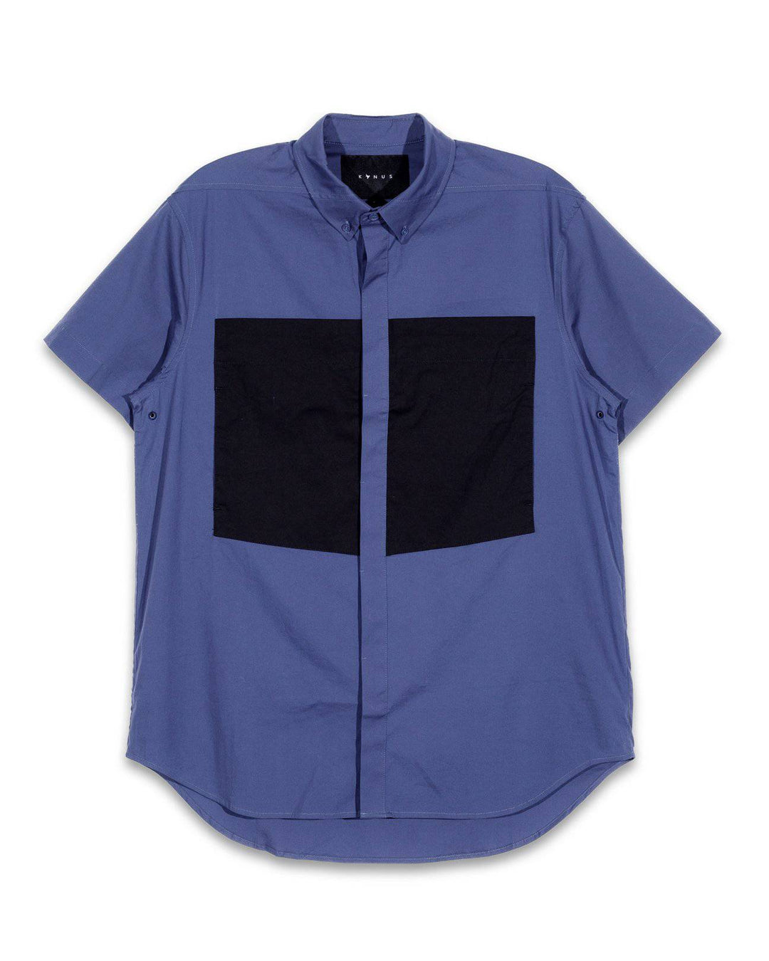 Konus Men's Short Sleeve Button Up in Cobalt by Shop at Konus