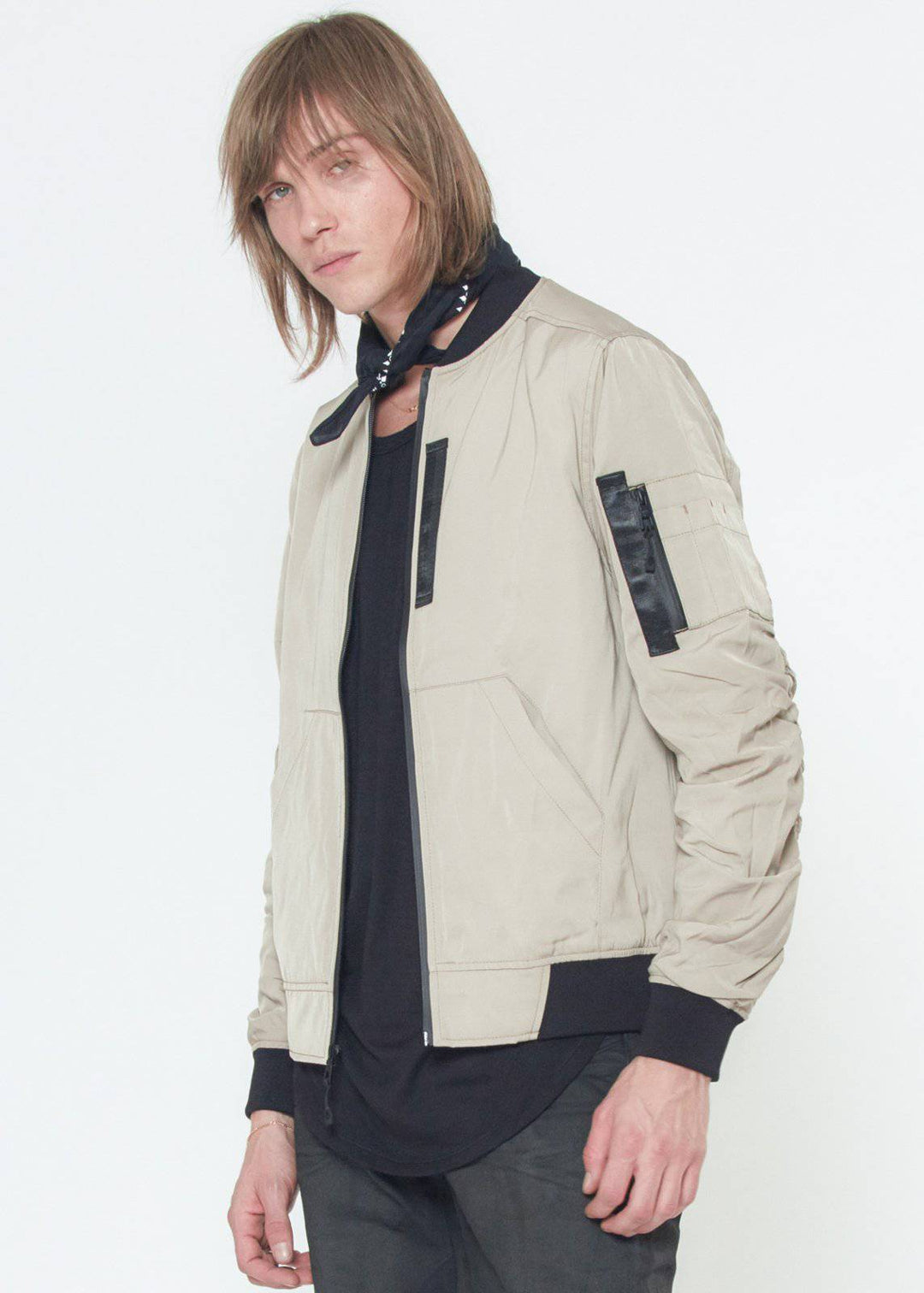 Konus Men's MA-1 Bomber Jacket in Khaki by Shop at Konus